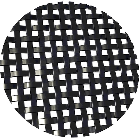 Designs Of Distinction .1875" Flat Square Decorative Grille - Flat Black, 36" W x 24" L Sheet 013624RE25WR1